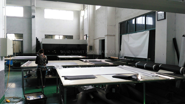 Portable Floor Screen HD Projection Screen With Matte White Fabric And Aluminum Alloy Frame OEM